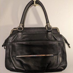 Audrey Brooke - Black Leather Purse